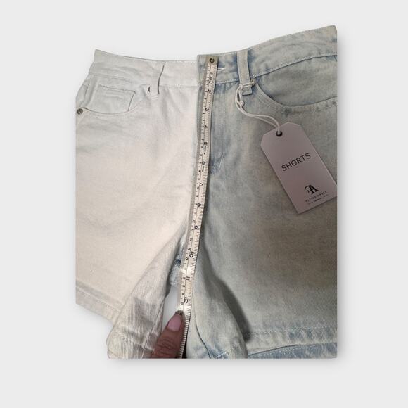 Flying‎ Angel Two-Tone High Rise Denim Shorts 9/29 90’s Inspired - Picture 8 of 9